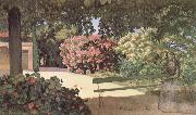 Frederic Bazille The Terrace at Meric Sweden oil painting artist